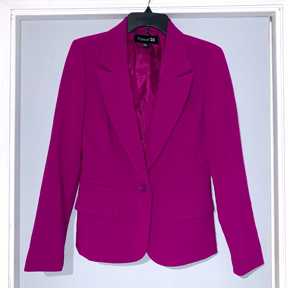 Forever 21 Fuschia Pink Blazer